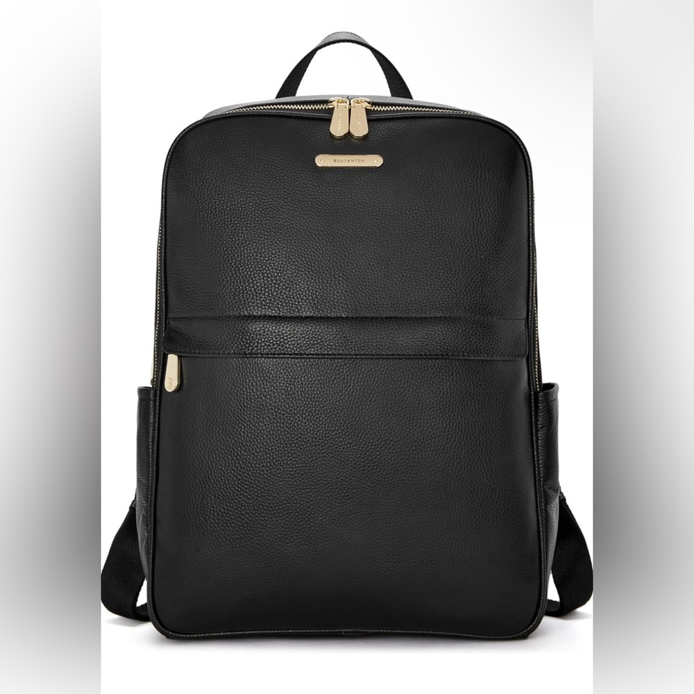 BOSTANTEN Genuine Leather 15.6 inch Laptop Backpack Purse/Travel Bag